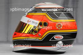 24.03.2011 Melbourne, Australia,  Helmet of Jerome d'Ambrosio (BEL), Virgin Racing  - Formula 1 World Championship, Rd 01, Australian Grand Prix, Thursday