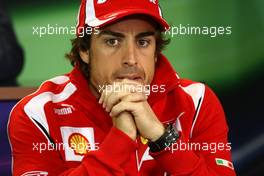 24.03.2011 Melbourne, Australia, Fernando Alonso (ESP), Scuderia Ferrari - Formula 1 World Championship, Rd 01, Australian Grand Prix, Thursday Press Conference