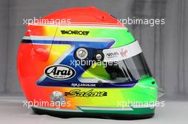 24.03.2011 Melbourne, Australia,  Helmet of Sakon Yamamoto (JPN), test driver, Virgin F1 Team  - Formula 1 World Championship, Rd 01, Australian Grand Prix, Thursday
