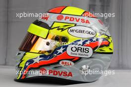 24.03.2011 Melbourne, Australia,  Helmet of Pastor Maldonado (VEN), Williams F1 Team  - Formula 1 World Championship, Rd 01, Australian Grand Prix, Thursday