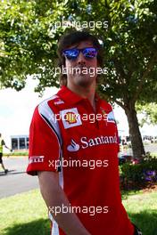 23.03.2011 Melbourne, Australia,  Fernando Alonso (ESP), Scuderia Ferrari - Formula 1 World Championship, Rd 01, Australian Grand Prix, Wednesday