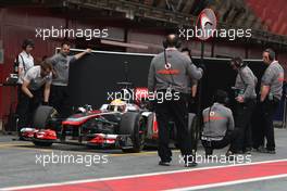 21.02.2011 Barcelona, Spain,  Lewis Hamilton (GBR), McLaren Mercedes  - Formula 1 Testing - Formula 1 World Championship