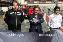 11.03.2011 Barcelona, Spain,  Hispania Racing F1 Team, HRT unveils the new F111, Colin Kolles (GER), Hispania Racing Team, Team Principal, Jose Ramon Carabante (ESP) Hispania Racing F1 Team, Team Owner   - Formula 1 Testing - Formula 1 World Championship