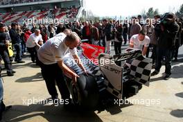 11.03.2011 Barcelona, Spain,  Hispania Racing F1 Team, HRT unveils the new F111 - Formula 1 Testing - Formula 1 World Championship