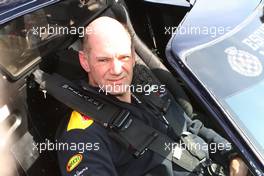 11.03.2011 Barcelona, Spain,  Adrian Newey (GBR), Red Bull Racing (ex. McLaren), Technical Operations Director drives a Ford GT40 to promote the spirit of Monjuic - Formula 1 Testing - Formula 1 World Championship