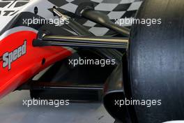 11.03.2011 Barcelona, Spain,  Hispania Racing F1 Team, HRT unveils the new F111, technical detail, front suspension - Formula 1 Testing - Formula 1 World Championship