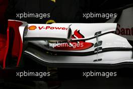 11.03.2011 Barcelona, Spain,  Scuderia Ferrari front wing detail - Formula 1 Testing - Formula 1 World Championship