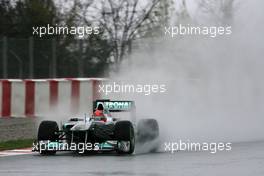 12.03.2011 Barcelona, Spain,  Michael Schumacher (GER), Mercedes GP  - Formula 1 Testing - Formula 1 World Championship