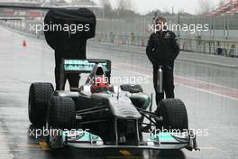 12.03.2011 Barcelona, Spain,  Michael Schumacher (GER), Mercedes GP  - Formula 1 Testing - Formula 1 World Championship