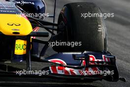 10.03.2011 Barcelona, Spain,  Red Bull Racing technical detail, front wing - Formula 1 Testing - Formula 1 World Championship