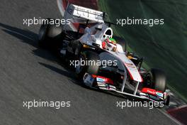 10.03.2011 Barcelona, Spain,  Sergio Perez (MEX), Sauber F1 Team  - Formula 1 Testing - Formula 1 World Championship