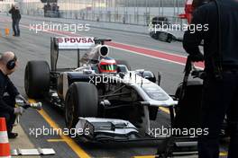 10.03.2011 Barcelona, Spain,  Rubens Barrichello (BRA), Williams F1 Team  - Formula 1 Testing - Formula 1 World Championship