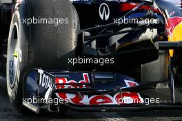 10.03.2011 Barcelona, Spain,  Red Bull Racing technical detail, front wing - Formula 1 Testing - Formula 1 World Championship