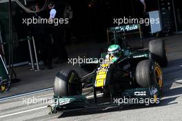10.03.2011 Barcelona, Spain,  Heikki Kovalainen (FIN), Team Lotus  - Formula 1 Testing - Formula 1 World Championship