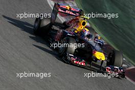 10.03.2011 Barcelona, Spain,  Mark Webber (AUS), Red Bull Racing  - Formula 1 Testing - Formula 1 World Championship