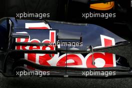 08.03.2011 Barcelona, Spain,  Red Bull Racing front wing detail - Formula 1 Testing - Formula 1 World Championship