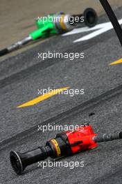 08.03.2011 Barcelona, Spain,  Pitlane atmosphere - Formula 1 Testing - Formula 1 World Championship