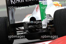 08.03.2011 Barcelona, Spain,  Force India F1 Team, technical detail of the rear - Formula 1 Testing - Formula 1 World Championship