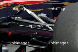 08.03.2011 Barcelona, Spain,  Scuderia Toro Rosso front suspesion detail - Formula 1 Testing - Formula 1 World Championship
