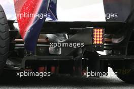 08.03.2011 Barcelona, Spain,  Scuderia Toro Rosso technical detail of the rear - Formula 1 Testing - Formula 1 World Championship