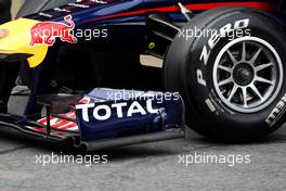 09.03.2011 Barcelona, Spain,  Red Bull Racing front wing detail - Formula 1 Testing - Formula 1 World Championship
