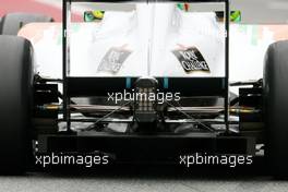 09.03.2011 Barcelona, Spain,  Force India F1 Team technical detail, diffuser - Formula 1 Testing - Formula 1 World Championship