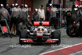 09.03.2011 Barcelona, Spain,  Lewis Hamilton (GBR), McLaren Mercedes  - Formula 1 Testing - Formula 1 World Championship