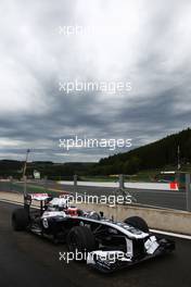 26.08.2011 Spa Francorchamps, Belgium,  Rubens Barrichello (BRA), AT&T Williams - Formula 1 World Championship, Rd 12, Belgian Grand Prix, Friday Practice
