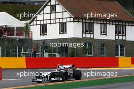 26.08.2011 Spa Francorchamps, Belgium,  Rubens Barrichello (BRA), Williams F1 Team  - Formula 1 World Championship, Rd 12, Belgian Grand Prix, Friday Practice