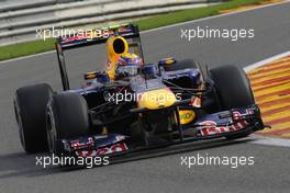 26.08.2011 Spa Francorchamps, Belgium,  Mark Webber (AUS), Red Bull Racing  - Formula 1 World Championship, Rd 12, Belgian Grand Prix, Friday Practice