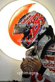 26.08.2011 Spa Francorchamps, Belgium,  Jenson Button (GBR), McLaren Mercedes  - Formula 1 World Championship, Rd 12, Belgian Grand Prix, Friday Practice