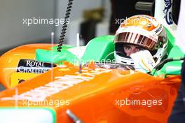 26.08.2011 Spa Francorchamps, Belgium,  Adrian Sutil (GER), Force India F1 Team - Formula 1 World Championship, Rd 12, Belgian Grand Prix, Friday Practice