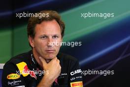 26.08.2011 Spa Francorchamps, Belgium,  Christian Horner (GBR), Red Bull Racing, Sporting Director, press conference - Formula 1 World Championship, Rd 12, Belgian Grand Prix, Friday Practice