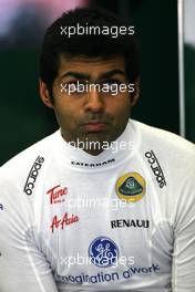 26.08.2011 Spa Francorchamps, Belgium,  Karun Chandhok (IND), test driver, Lotus F1 Team  - Formula 1 World Championship, Rd 12, Belgian Grand Prix, Friday Practice