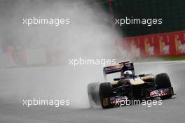 26.08.2011 Spa Francorchamps, Belgium,  Sébastien Buemi (SUI), Scuderia Toro Rosso - Formula 1 World Championship, Rd 12, Belgian Grand Prix, Friday Practice