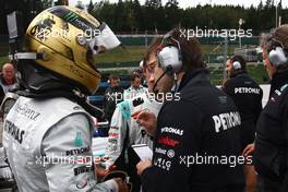 28.08.2011 Spa Francorchamps, Belgium,  Michael Schumacher (GER), Mercedes GP  - Formula 1 World Championship, Rd 12, Belgian Grand Prix, Sunday Pre-Race Grid