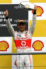 28.08.2011 Spa Francorchamps, Belgium,  Jenson Button (GBR), McLaren Mercedes  - Formula 1 World Championship, Rd 12, Belgian Grand Prix, Sunday Podium