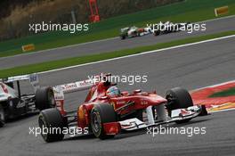 28.08.2011 Spa Francorchamps, Belgium,  Fernando Alonso (ESP), Scuderia Ferrari - Formula 1 World Championship, Rd 12, Belgian Grand Prix, Sunday Race