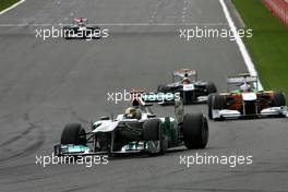28.08.2011 Spa Francorchamps, Belgium, Michael Schumacher (GER), Mercedes GP  - Formula 1 World Championship, Rd 12, Belgian Grand Prix, Sunday Race
