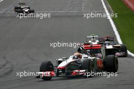 28.08.2011 Spa Francorchamps, Belgium, Lewis Hamilton (GBR), McLaren Mercedes  - Formula 1 World Championship, Rd 12, Belgian Grand Prix, Sunday Race