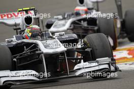 28.08.2011 Spa Francorchamps, Belgium,  Pastor Maldonado (VEN), AT&T Williams - Formula 1 World Championship, Rd 12, Belgian Grand Prix, Sunday Race