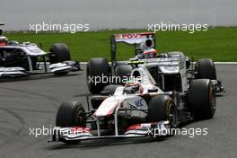 28.08.2011 Spa Francorchamps, Belgium, Sergio Perez (MEX), Sauber F1 Team  - Formula 1 World Championship, Rd 12, Belgian Grand Prix, Sunday Race