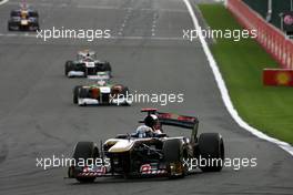 28.08.2011 Spa Francorchamps, Belgium, Jaime Alguersuari (ESP), Scuderia Toro Rosso  - Formula 1 World Championship, Rd 12, Belgian Grand Prix, Sunday Race