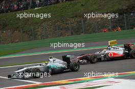 28.08.2011 Spa Francorchamps, Belgium,  Nico Rosberg (GER), Mercedes GP Petronas F1 Team - Formula 1 World Championship, Rd 12, Belgian Grand Prix, Sunday Race