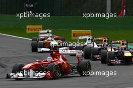 28.08.2011 Spa Francorchamps, Belgium,  Fernando Alonso (ESP), Scuderia Ferrari  - Formula 1 World Championship, Rd 12, Belgian Grand Prix, Sunday Race