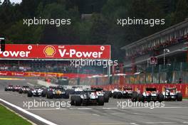 28.08.2011 Spa Francorchamps, Belgium,  Start of the race - Formula 1 World Championship, Rd 12, Belgian Grand Prix, Sunday Race