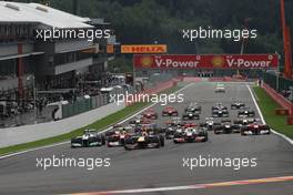 28.08.2011 Spa Francorchamps, Belgium, Start of the race - Formula 1 World Championship, Rd 12, Belgian Grand Prix, Sunday Race