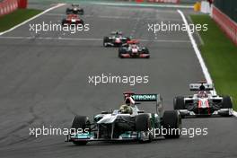 28.08.2011 Spa Francorchamps, Belgium, Michael Schumacher (GER), Mercedes GP  - Formula 1 World Championship, Rd 12, Belgian Grand Prix, Sunday Race