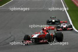 28.08.2011 Spa Francorchamps, Belgium, Jerome d'Ambrosio (BEL), Virgin Racing  - Formula 1 World Championship, Rd 12, Belgian Grand Prix, Sunday Race