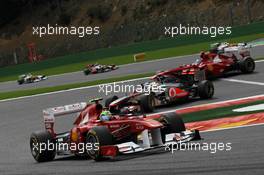 28.08.2011 Spa Francorchamps, Belgium,  Felipe Massa (BRA), Scuderia Ferrari - Formula 1 World Championship, Rd 12, Belgian Grand Prix, Sunday Race